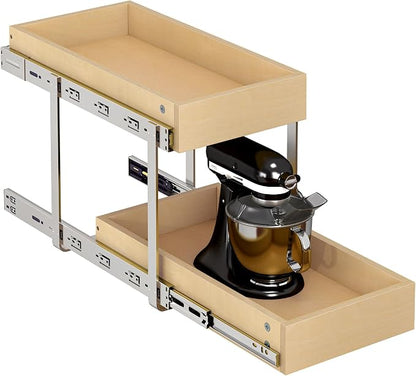 WelFurGeer 2-Tier Pull Out Cabinet Organizer by WelFurGeer