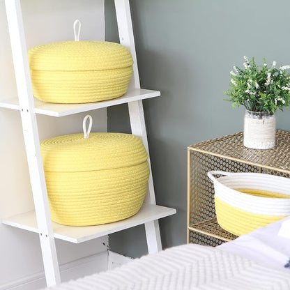 Sea Team Round Cotton Rope Storage Basket - Image 3
