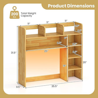 Tangkula Desktop Bookshelf - Image 3