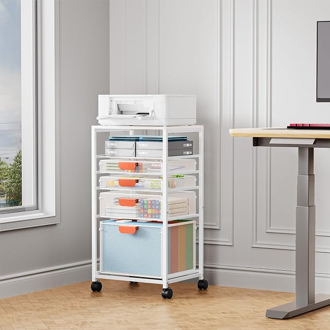 Marbrasse Rolling File Cart - Image 2