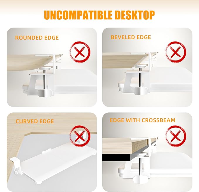 Keyboard Tray Under Desk, Pull Out Keyboard Tray - Image 6
