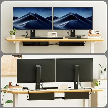2 Pack No-Screw Cable Management Under Desk, Self-Adhesive Cord Organizer - Image 6