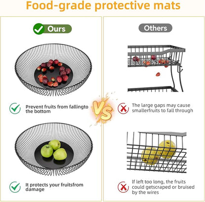 Simple Trending Round Metal Fruit Basket Bowl - Image 5