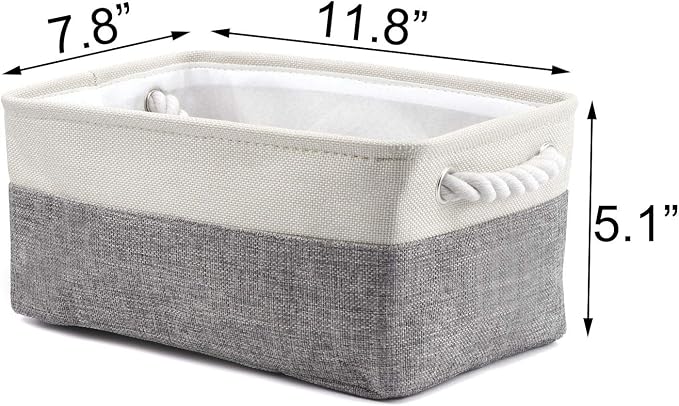 HNZIGE Fabric Storage Baskets for Organizing Small Baskets for Shelves - Image 7