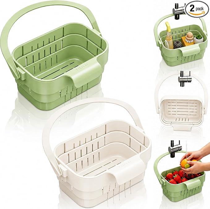 Foldable Hanging Kitchen Sink Drain, Space-Saving Hanging Sink Strainer and by Unknown