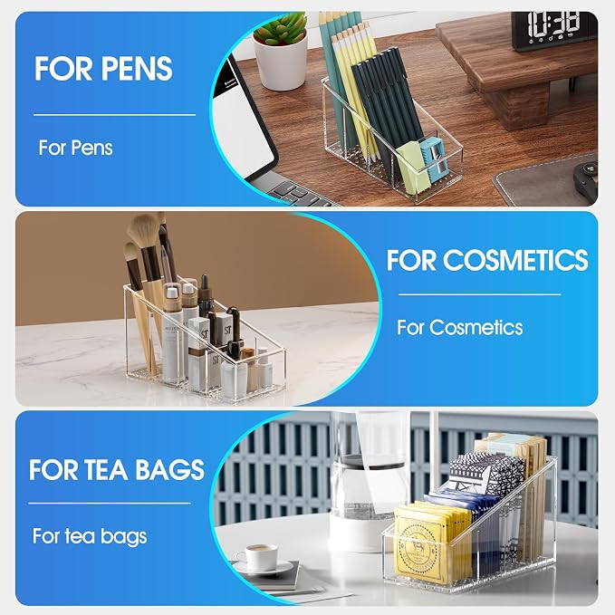 MaxGear Remote Control Holder Clear TV Remote control Storage Organizer Small - Image 4
