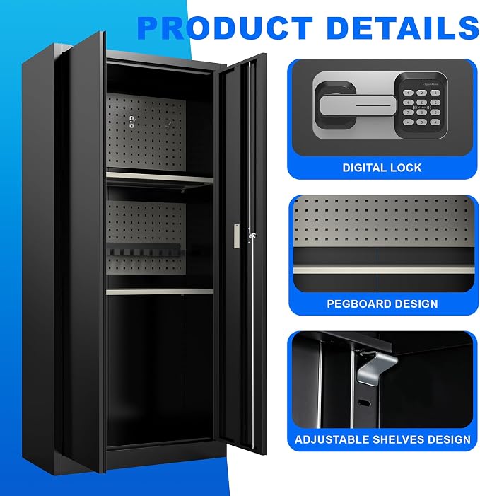 Marcree Metal Storage Cabinet - Image 6