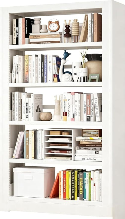 Heavy Duty Metal Bookshelf, 71” Tall 5-Tier Bookcase, Thickened 300LB Capacity by Unknown