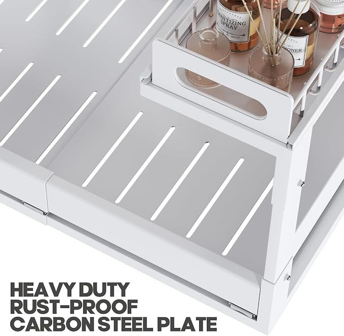 1 Pack-19"-32"W Expandable Under Sink Organizer - Image 6