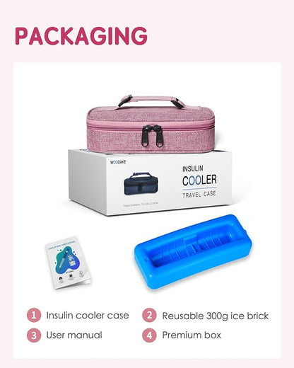 Insulin Vial Cooler Travel Case TSA Approved 300g Reusable Ice Brick Insulin - Image 8