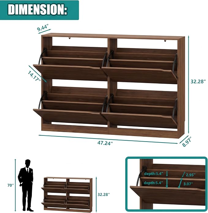Xixini Shoe Storage Cabinet for Entryway - Image 2