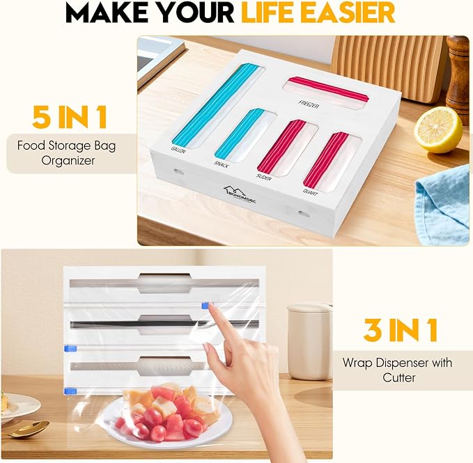 9 in 1 Foil and Plastic Wrap Dispenser - Image 5