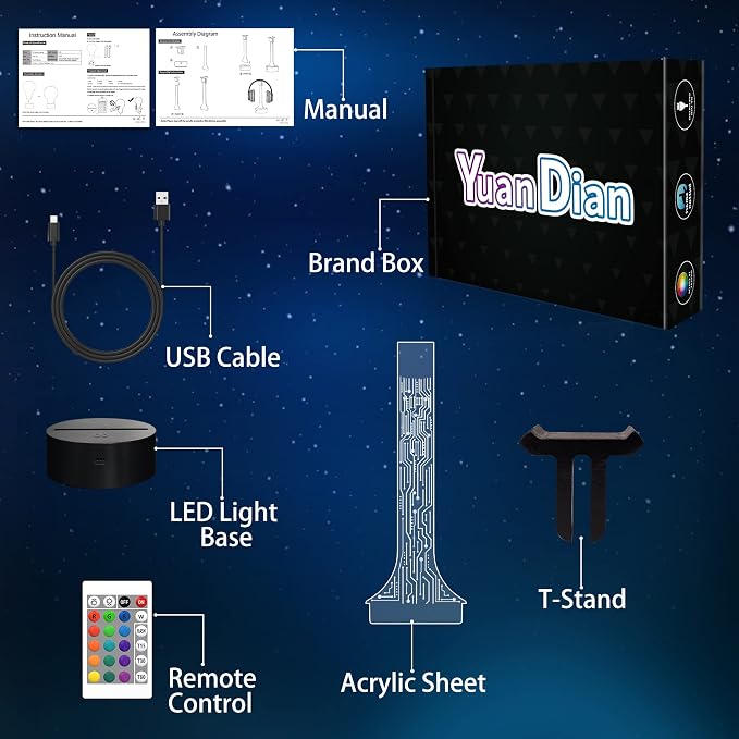 YuanDian Light up Headphone Stand - Image 8