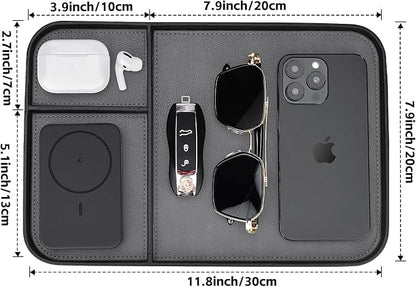 SENEN Leather Tray, Stylish and Organized Multifunctional Tray, - Image 6