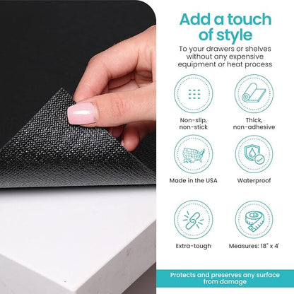 Con-Tact Brand Grip Premium Solid Shelf Liner, Thick and Non-Adhesive Drawer - Image 3