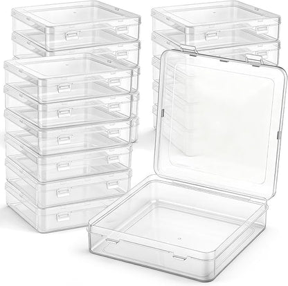 Jetec 18 Pieces Mini Plastic Clear Beads Storage Containers Box by Jetec