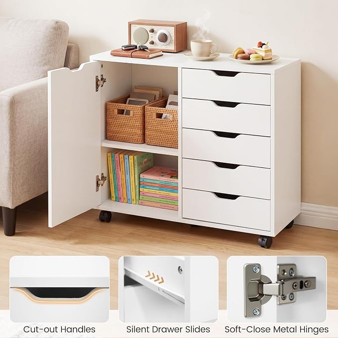 GIANTEX 5-Drawer File Cabinet - Image 8