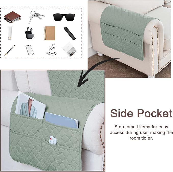 Waterproof Sofa Armrest Cover Headrest Cover - Image 4