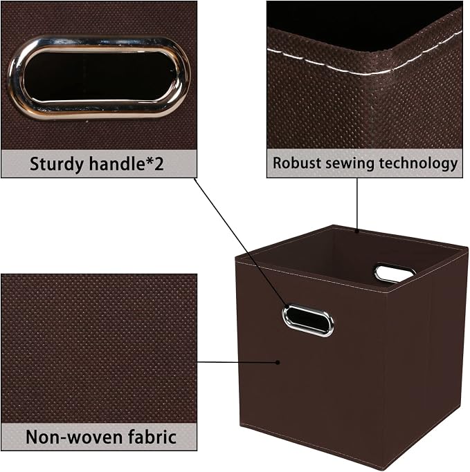 Fabric storage bins Cubes, Fabric Cube Organizer - Image 7