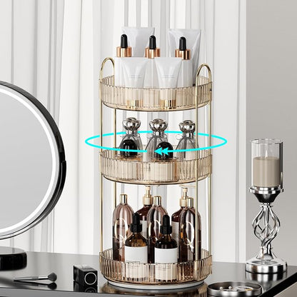 360° Rotating Makeup Organizer for Vanity - Image 3
