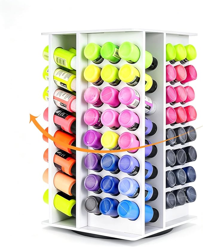Acrylic Paint Organizer, 2oz Craft Paint Holder Rack by Yrangee