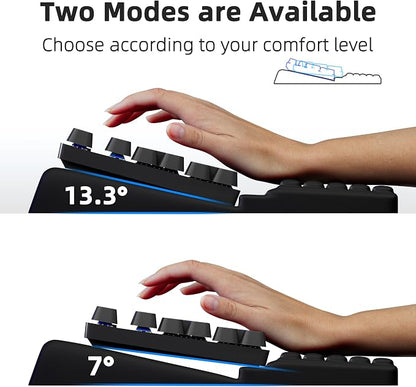 Ospelelf Keyboard Stand with Wrist Rest, Comfy Ergonomic Keyboard Riser Holder - Image 4