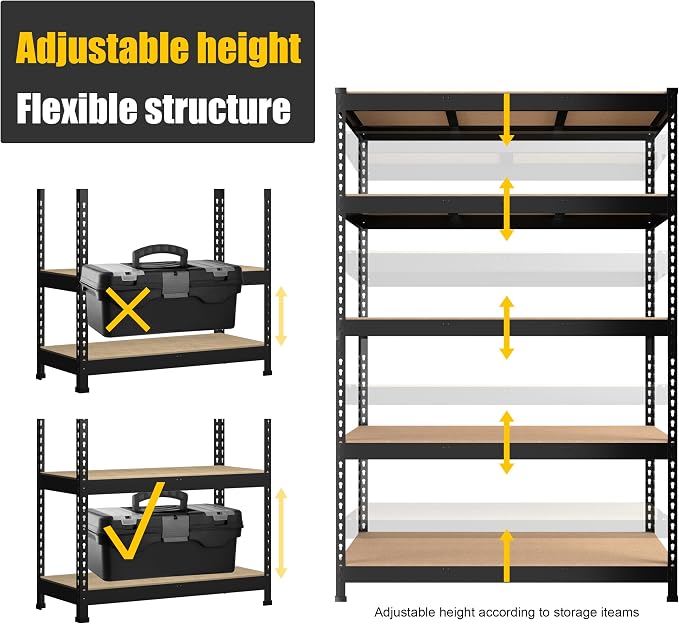 PrimeZone 6 Pack Heavy Duty Storage Shelves - Image 6