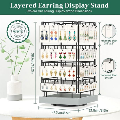 EsLuker.ly Rotating Earring Display Holder Stand - Image 5