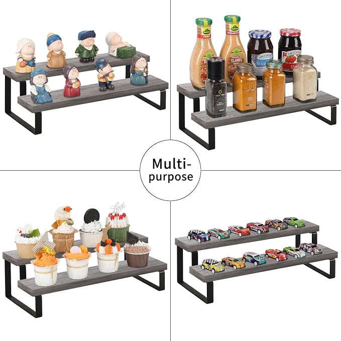 YINMIT Wooden Display Riser Stand, Tiered Perfume and Cologne Organizer Stand - Image 7