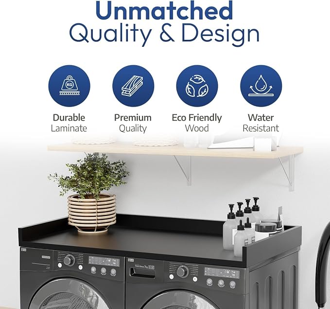 OfficeSimpli Large Washer Dryer Countertop 30 x 58 - Image 9