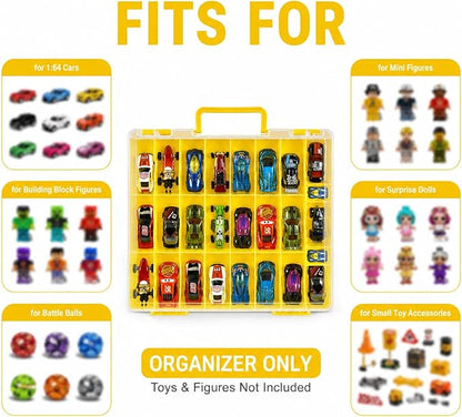 Toy Car Storage Case for Hot Wheels for Matchbox Cars, 48-Slot Organizer | - Image 2