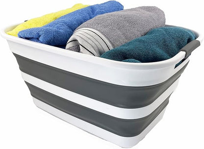 SAMMART 27L Collapsible Plastic Laundry Basket - Image 5