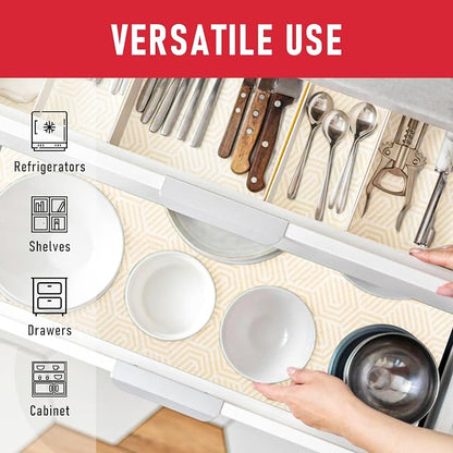 Cooyes 2 in 1 Refrigerator Liners, 6 Pack, 12“ × 24”， Fridge Drawer & Shelf - Image 6