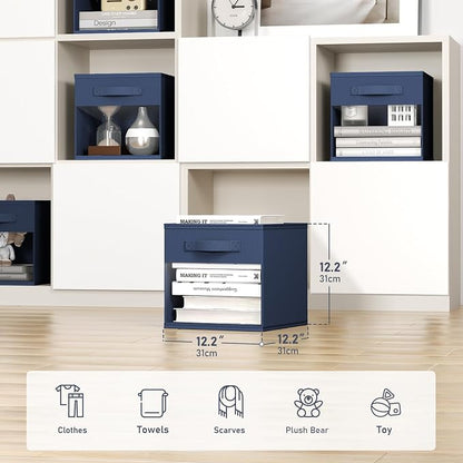 DIMJ Cube Bins, 12.2-Inch Storage Bins Cubes - Image 2