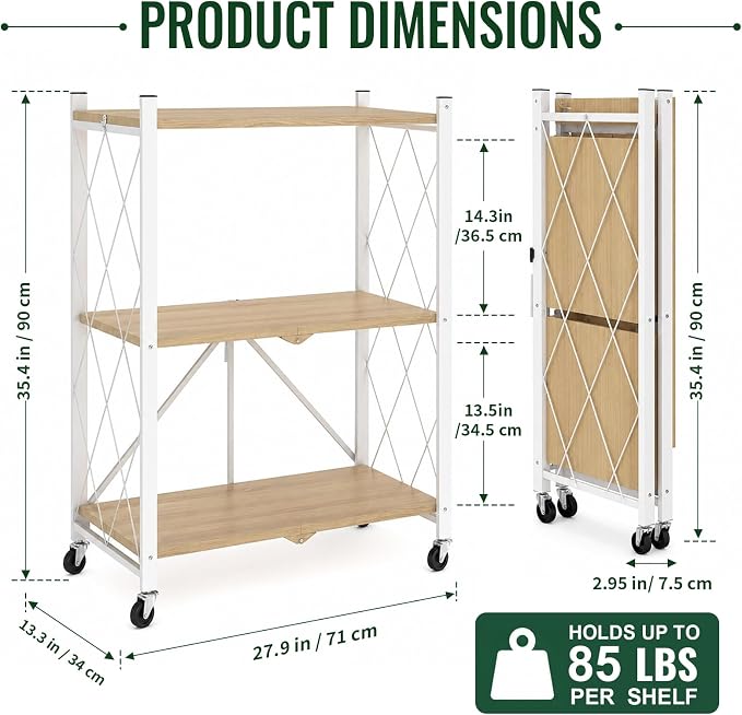 black leopard 3-Tier Foldable Shelf - Image 2