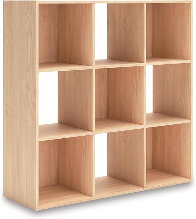 Signature Design by Ashley Piperton Contemporary 3-Tier Floor Standing 9 Cube by SignatureDesignbyAshley