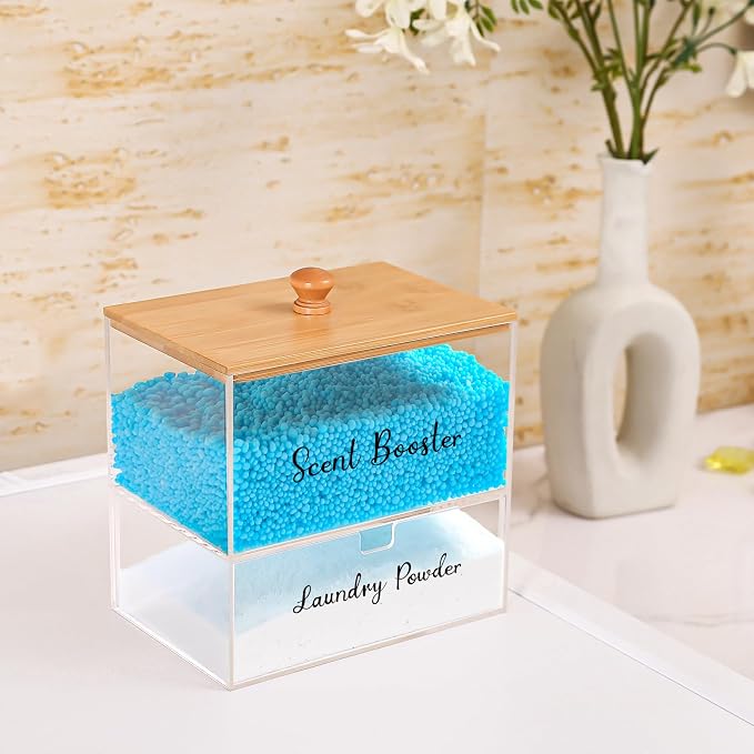 Acrylic Laundry Pods Contianer and Dryer Sheet Holder Set - Image 4