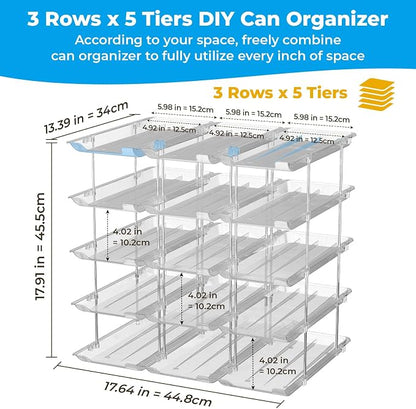 Stackable 5 Tiers Can Organizer Pantry, Canned Food Holder - Image 2