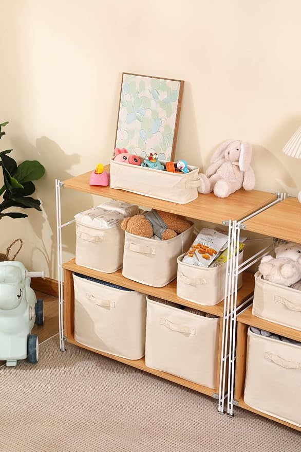 Decorative Basket Rectangular Fabric Storage Bin Organizer Basket - Image 9