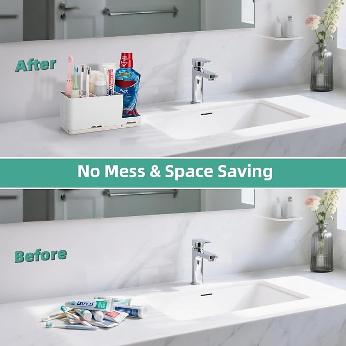 Toothbrush Holder for Bathroom Organizer - Image 3