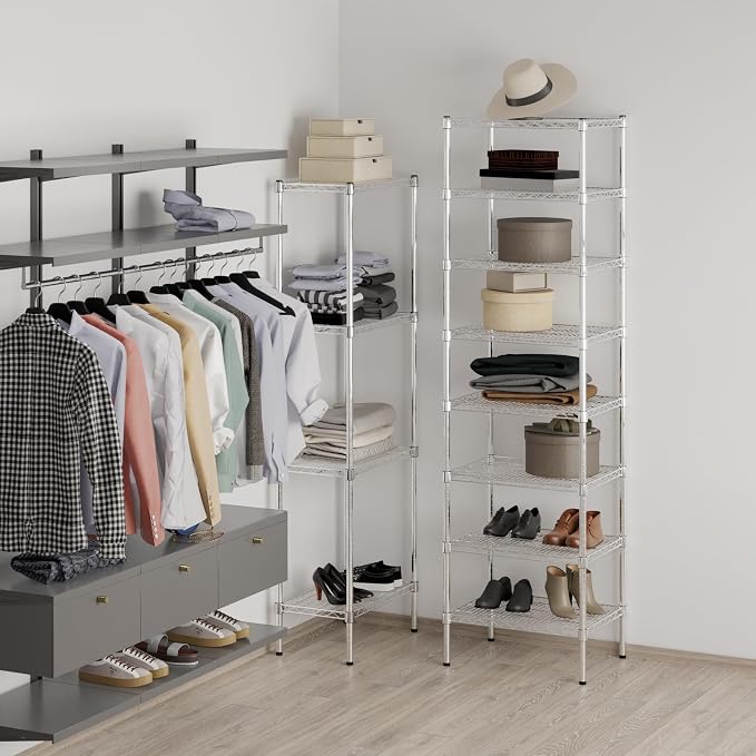 18" Deep x 24" Wide x 86" Height Wire Shelving Kit | 8-Tier | NSF Commercial - Image 4