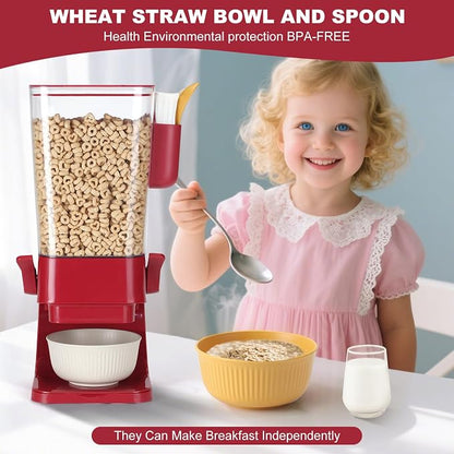 Cereal Dispenser Countertop Red 2 Pack - Image 3