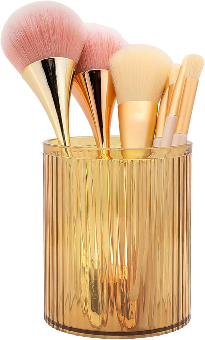 DASITON Makeup Brush Holder Organizer, Acrylic Makeup Brush Cup, Vintage by DASITON