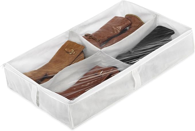 Whitmor Underbed Boot Bag, 4 Section by Whitmor