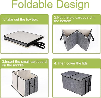 YOLOXO Large Kids Toy Box Chest Storage organizer - Image 5