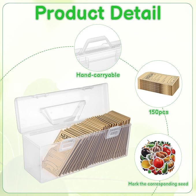 Plastic Clear Seed Storage Organizer Box - Image 3