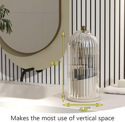 Makeup Brush Holder with Dustproof Cover 360 Rotating Makeup Brush Organizer - Image 7