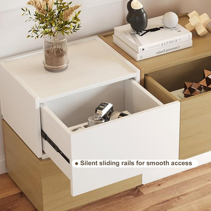 Svimi Stackable Storage Drawers, Wooden Drawer Storage Organizer, Modern - Image 8