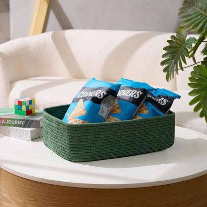 Large Shallow Organizing Baskets 15x11x5.1 Inches - Image 5