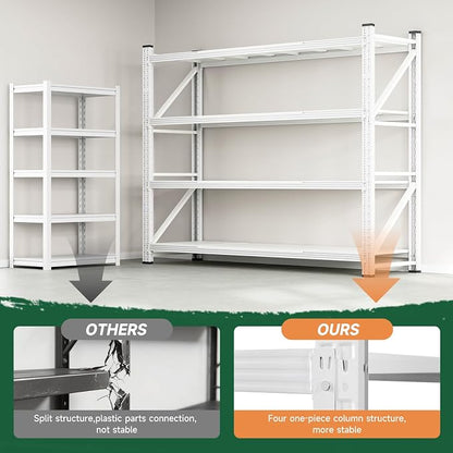 Letaya 6000LBS Storage Shelves Heavy Duty, 4 Tier Adjustable Utility Rack Shelf - Image 8